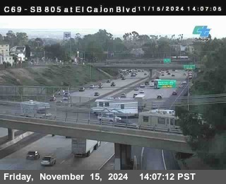 SB 805 at El Cajon Blvd (On Ramp)