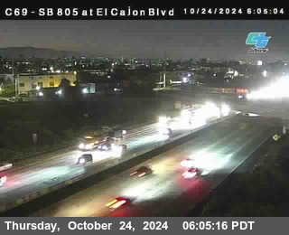 SB 805 at El Cajon Blvd (On Ramp)