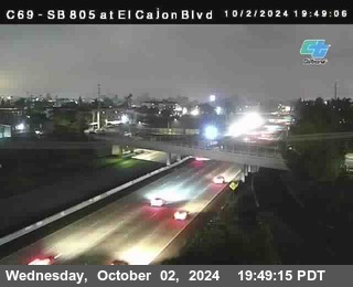 SB 805 at El Cajon Blvd (On Ramp)