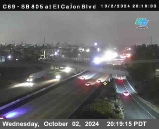 SB 805 at El Cajon Blvd (On Ramp)