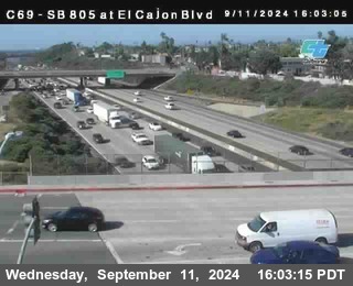 SB 805 at El Cajon Blvd (On Ramp)