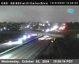 SB 805 at El Cajon Blvd (On Ramp)