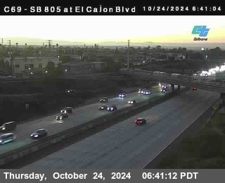 SB 805 at El Cajon Blvd (On Ramp)