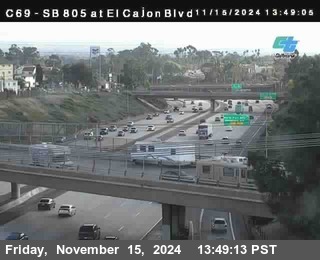 SB 805 at El Cajon Blvd (On Ramp)