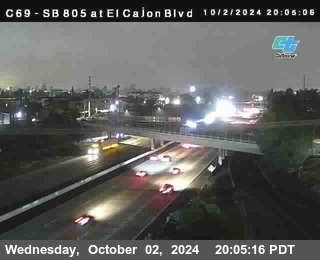 SB 805 at El Cajon Blvd (On Ramp)