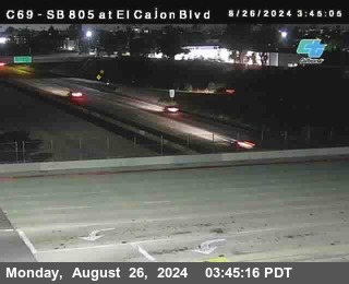 SB 805 at El Cajon Blvd (On Ramp)