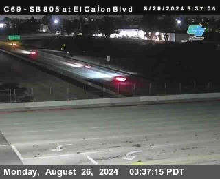 SB 805 at El Cajon Blvd (On Ramp)