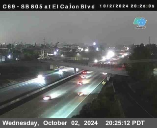 SB 805 at El Cajon Blvd (On Ramp)