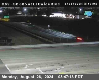 SB 805 at El Cajon Blvd (On Ramp)