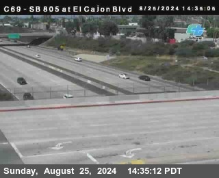 SB 805 at El Cajon Blvd (On Ramp)