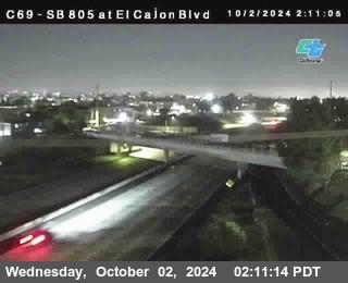 SB 805 at El Cajon Blvd (On Ramp)