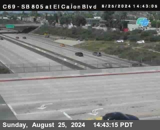 SB 805 at El Cajon Blvd (On Ramp)