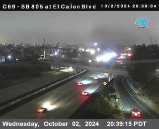 SB 805 at El Cajon Blvd (On Ramp)