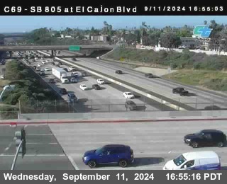 SB 805 at El Cajon Blvd (On Ramp)