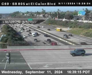 SB 805 at El Cajon Blvd (On Ramp)