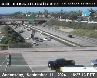 SB 805 at El Cajon Blvd (On Ramp)