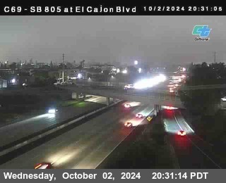 SB 805 at El Cajon Blvd (On Ramp)