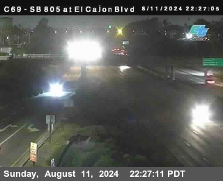 SB 805 at El Cajon Blvd (On Ramp)