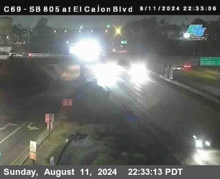 SB 805 at El Cajon Blvd (On Ramp)