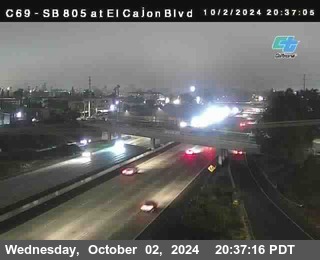 SB 805 at El Cajon Blvd (On Ramp)