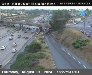 SB 805 at El Cajon Blvd (On Ramp)