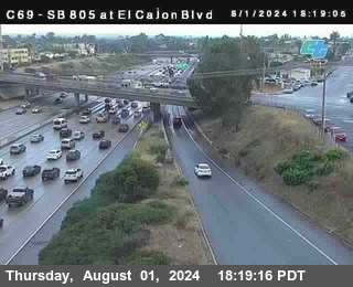 SB 805 at El Cajon Blvd (On Ramp)