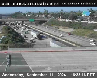 SB 805 at El Cajon Blvd (On Ramp)