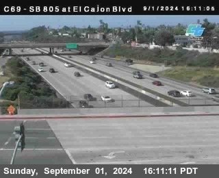 SB 805 at El Cajon Blvd (On Ramp)