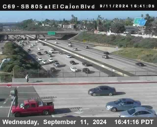 SB 805 at El Cajon Blvd (On Ramp)