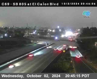 SB 805 at El Cajon Blvd (On Ramp)