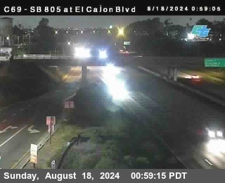 SB 805 at El Cajon Blvd (On Ramp)