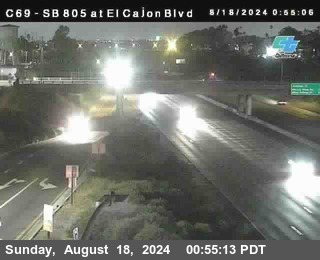 SB 805 at El Cajon Blvd (On Ramp)