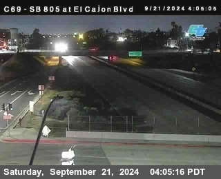 SB 805 at El Cajon Blvd (On Ramp)