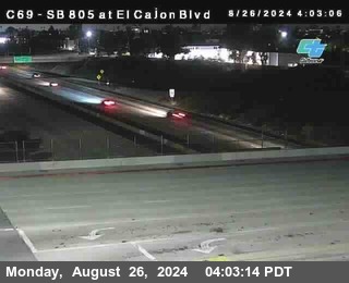 SB 805 at El Cajon Blvd (On Ramp)