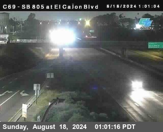 SB 805 at El Cajon Blvd (On Ramp)