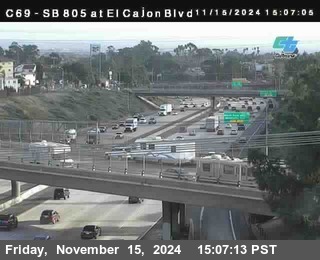 SB 805 at El Cajon Blvd (On Ramp)