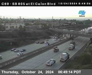 SB 805 at El Cajon Blvd (On Ramp)