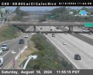 SB 805 at El Cajon Blvd (On Ramp)