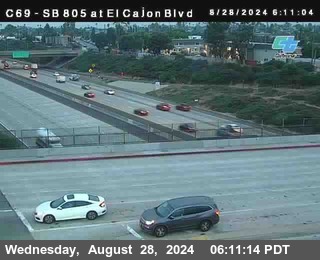 SB 805 at El Cajon Blvd (On Ramp)