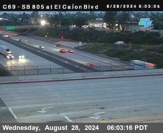 SB 805 at El Cajon Blvd (On Ramp)