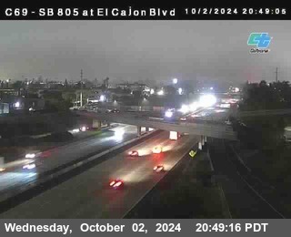 SB 805 at El Cajon Blvd (On Ramp)