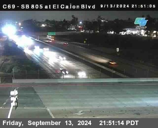 SB 805 at El Cajon Blvd (On Ramp)