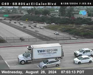 SB 805 at El Cajon Blvd (On Ramp)