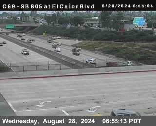 SB 805 at El Cajon Blvd (On Ramp)