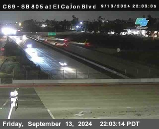 SB 805 at El Cajon Blvd (On Ramp)