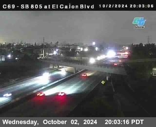 SB 805 at El Cajon Blvd (On Ramp)