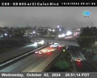 SB 805 at El Cajon Blvd (On Ramp)