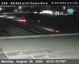 SB 805 at El Cajon Blvd (On Ramp)