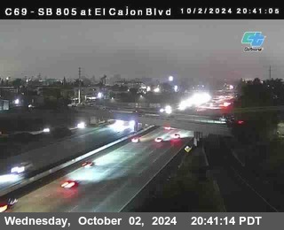 SB 805 at El Cajon Blvd (On Ramp)