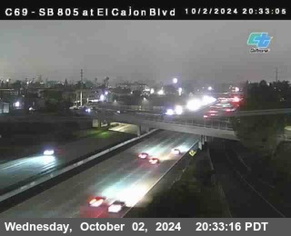 SB 805 at El Cajon Blvd (On Ramp)